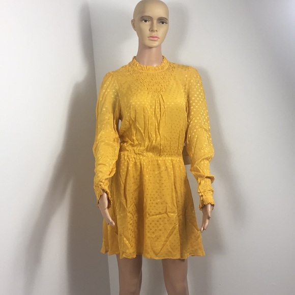 NWT Tularosa Gianna Dress in Mustard - Picture 5 of 7